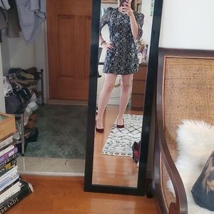 Silver and Black H & M dress